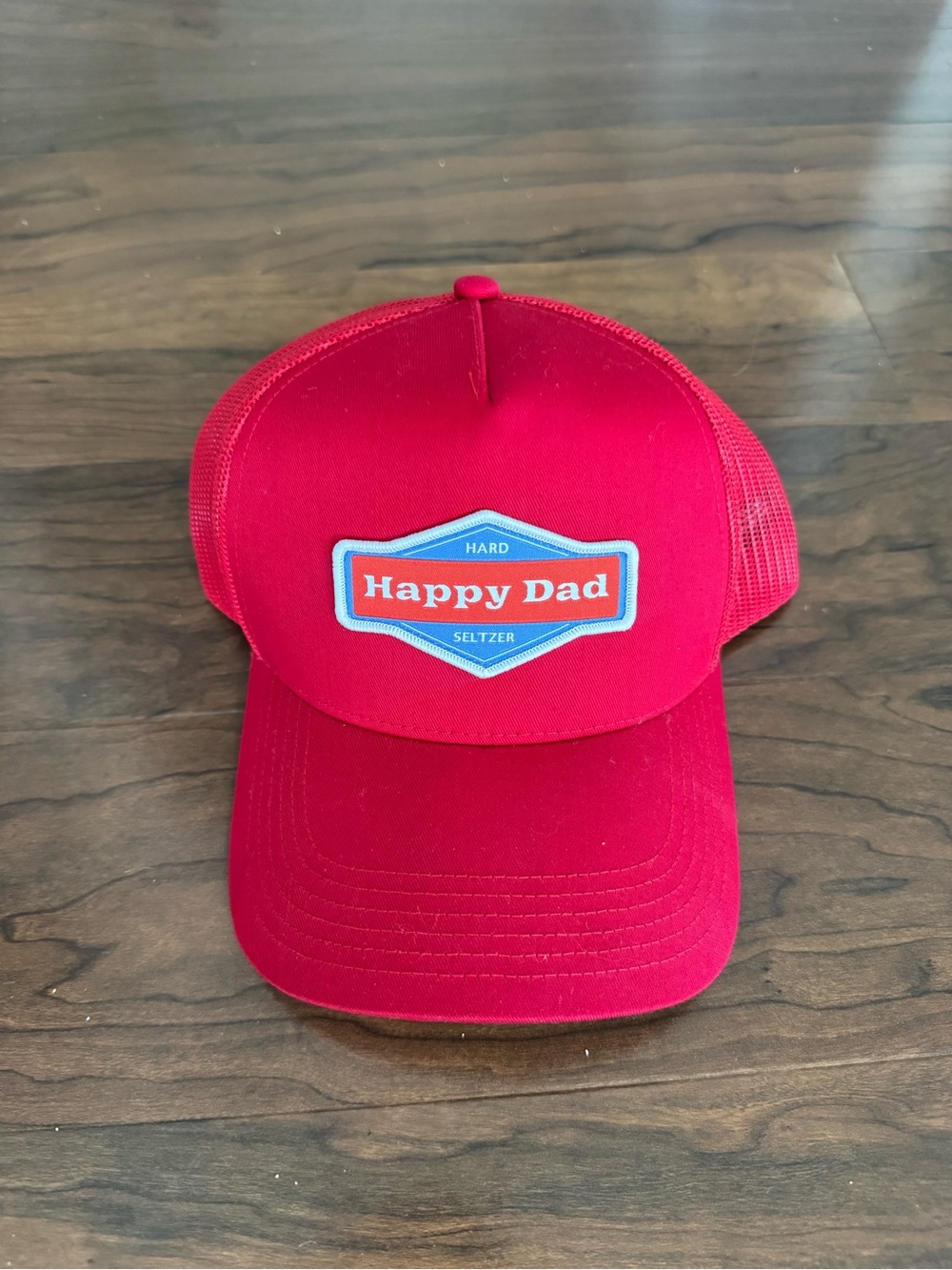 Happy Dad Red Trucker Hat